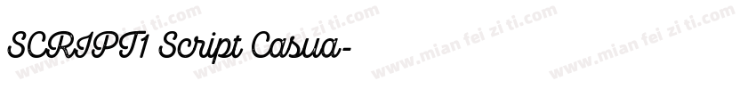 SCRIPT1 Script Casua字体转换